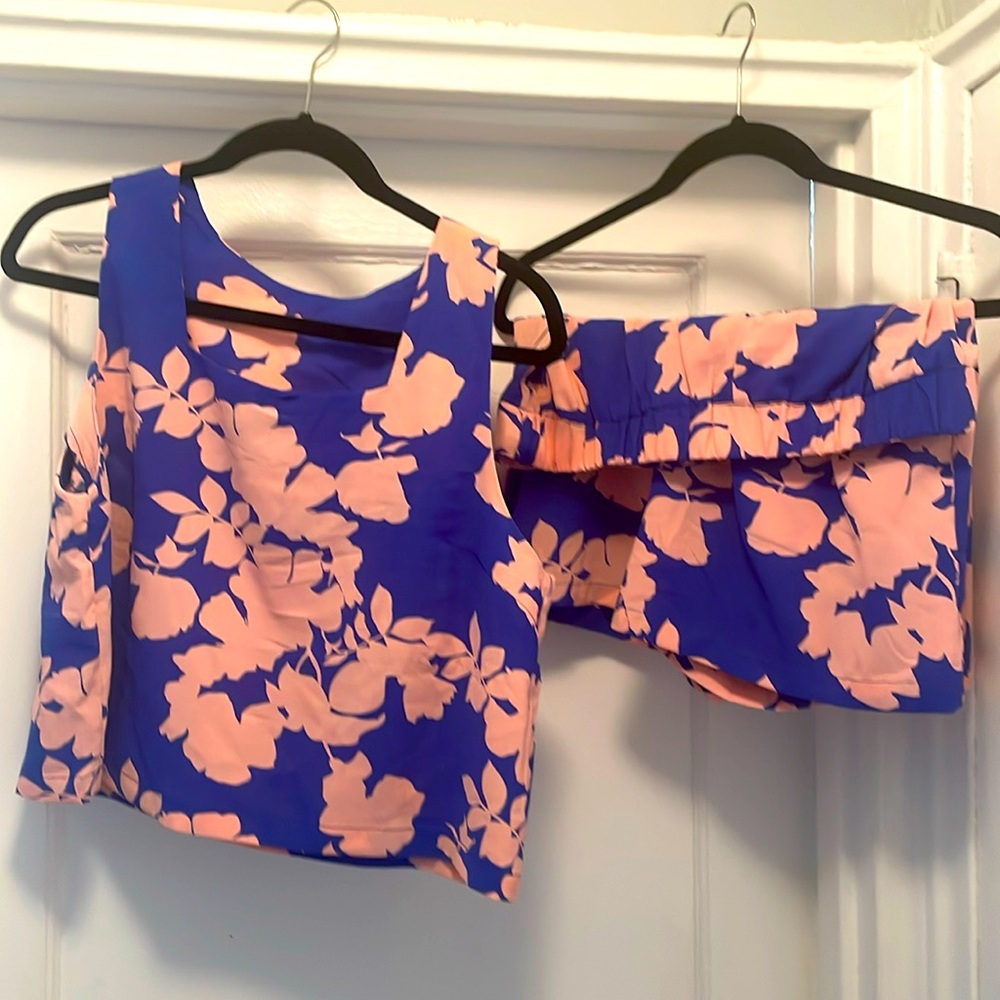 Floral short set